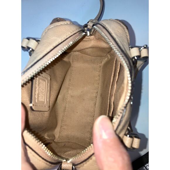 COACH F37747 MICRO GOLD MINI GLITTER BENNETT SATCHEL. STARS - Picture 12 of 16